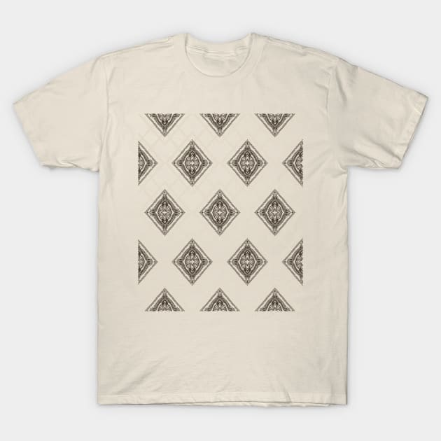 Square Mandala Pattern T-Shirt by Tobe_Fonseca